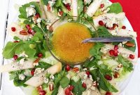 Festive Pear and Walnut Christmas Wreath Salad Recipe