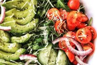 Peppery Arugula Salad with Lemon Parmesan Dressing
