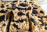 Oreo Rice Krispie Treats Recipe: Crispy Chocolate Cookie Squares