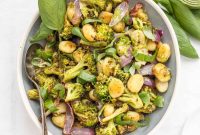 Crispy Sheet-Pan Pesto Gnocchi with Roasted Tomatoes