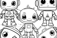 Free Printable Robot Coloring Pages Pack — 14 Fun Designs