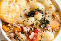 Creamy Italian Sausage Gnocchi Soup Recipe