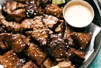 Asian Steak Bites with Ginger-Soy Glaze