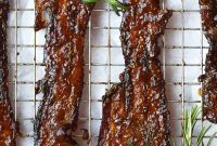 Rosemary Fig Jam Candied Bacon Bites