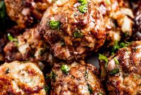 Crispy Air Fryer Meatballs with Savory Marinara Dip
