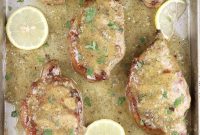 Citrus Garlic Pork Chops with Lemon Butter Sauce