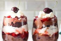 Chocolate Cherry Trifle Recipe — Layered Dessert with Ganache and Cherries