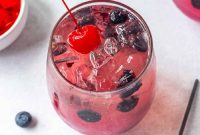 Blueberry Vodka Champagne Cocktail Recipe for Brunch and Parties