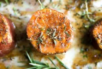 Brown Butter-Roasted Sweet Potatoes with Brown Sugar Glaze