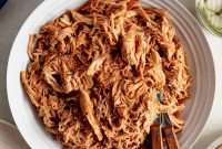 Shredded BBQ Chicken Made in the Slow Cooker
