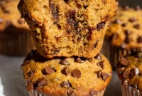 Moist Applesauce Chocolate Chip Muffins — Soft & Fluffy Recipe
