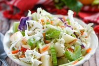 Crunchy Apple Cabbage Slaw with Tangy Poppy Seed Dressing