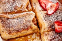 Overnight French Toast Casserole with Maple Syrup and Berries