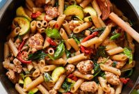 Gluten-Free Paleo Sausage and Veggie Penne Recipe