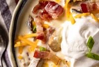 Smoked Baked Potato Soup Recipe — Creamy, Smoky Comfort Bowl