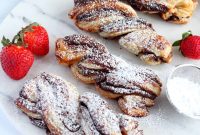 Nutella Puff Pastry Twists: Crispy Chocolate Hazelnut Spirals