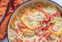 Spicy Roasted Pepper Chicken Pasta Recipe