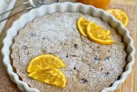 Cranberry Orange Pancake Casserole with Maple Glaze