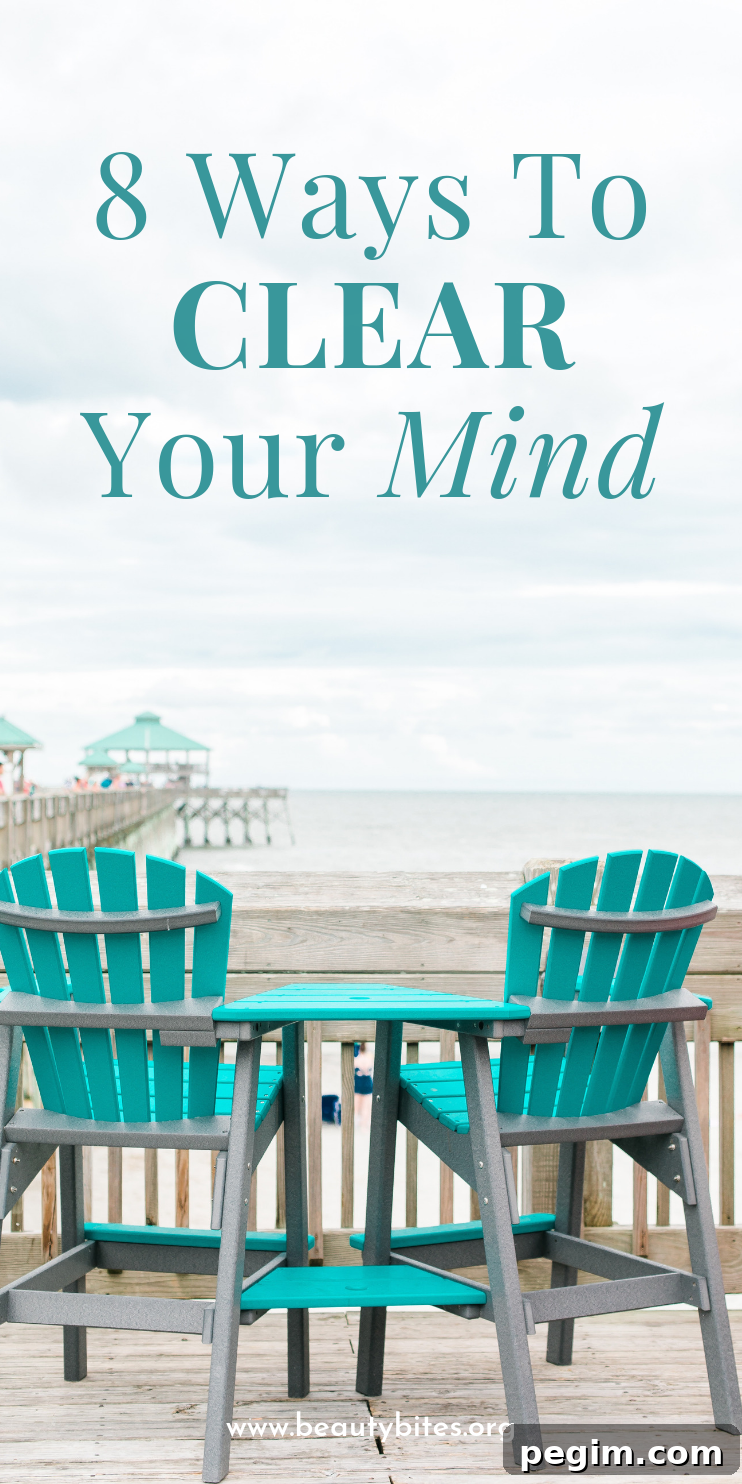 8 Easy Ways To Clear Your Mind When You're Overwhelmed! Practice these healthy habits daily, incorporate them into your morning routine or your evening routine to be happier, healthier and productive!