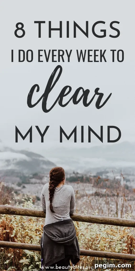 8 things I do regularly to clear my mind and reduce stress, overwhelm and anxiety! On this list you'll find easy self care ideas and healthy habits to start for free! The only thing you invest is a little bit of time and effort - but the rewards are huge - your productivity, creativity and joy will increase.