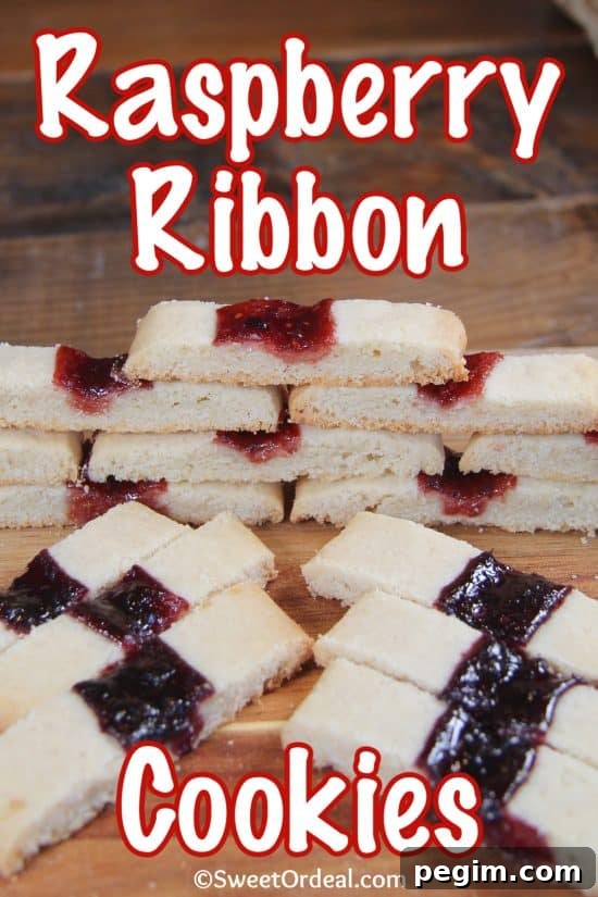 This Raspberry Ribbon Cookies recipe makes enough to share, they're not too sweet, and they have a unique shape.