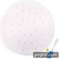 Perforated parchment for air fryer