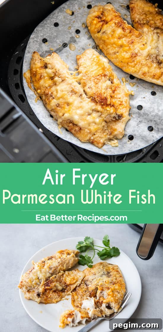 Air Fryer Parmesan White Fish step by step photos