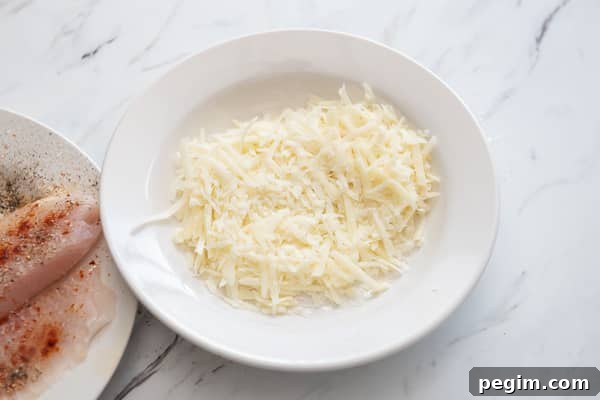 Place Parmesan In Bowl