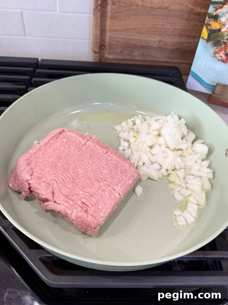 add turkey to the pan