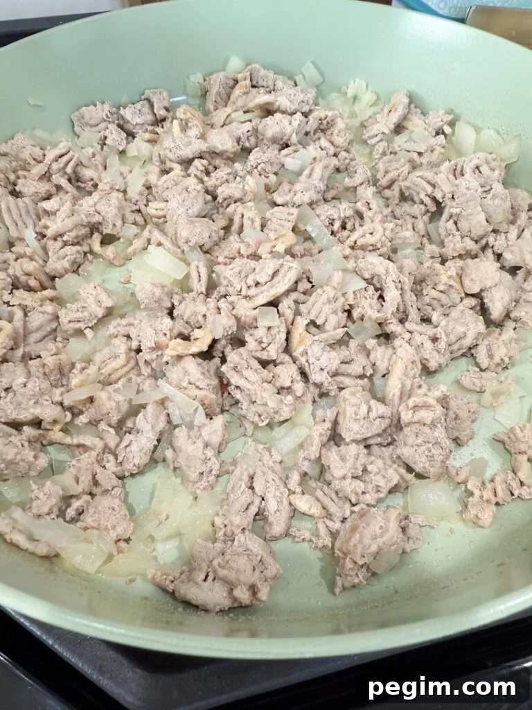 brown turkey for zucchini boats
