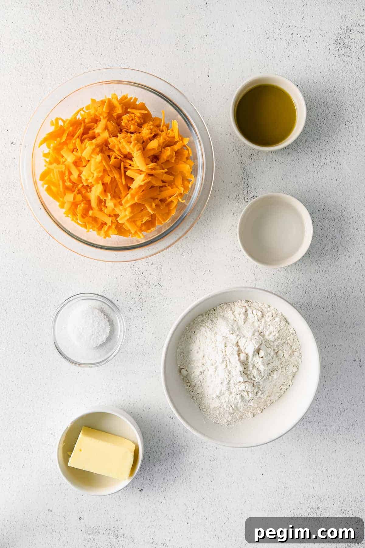Ingredients on counter.