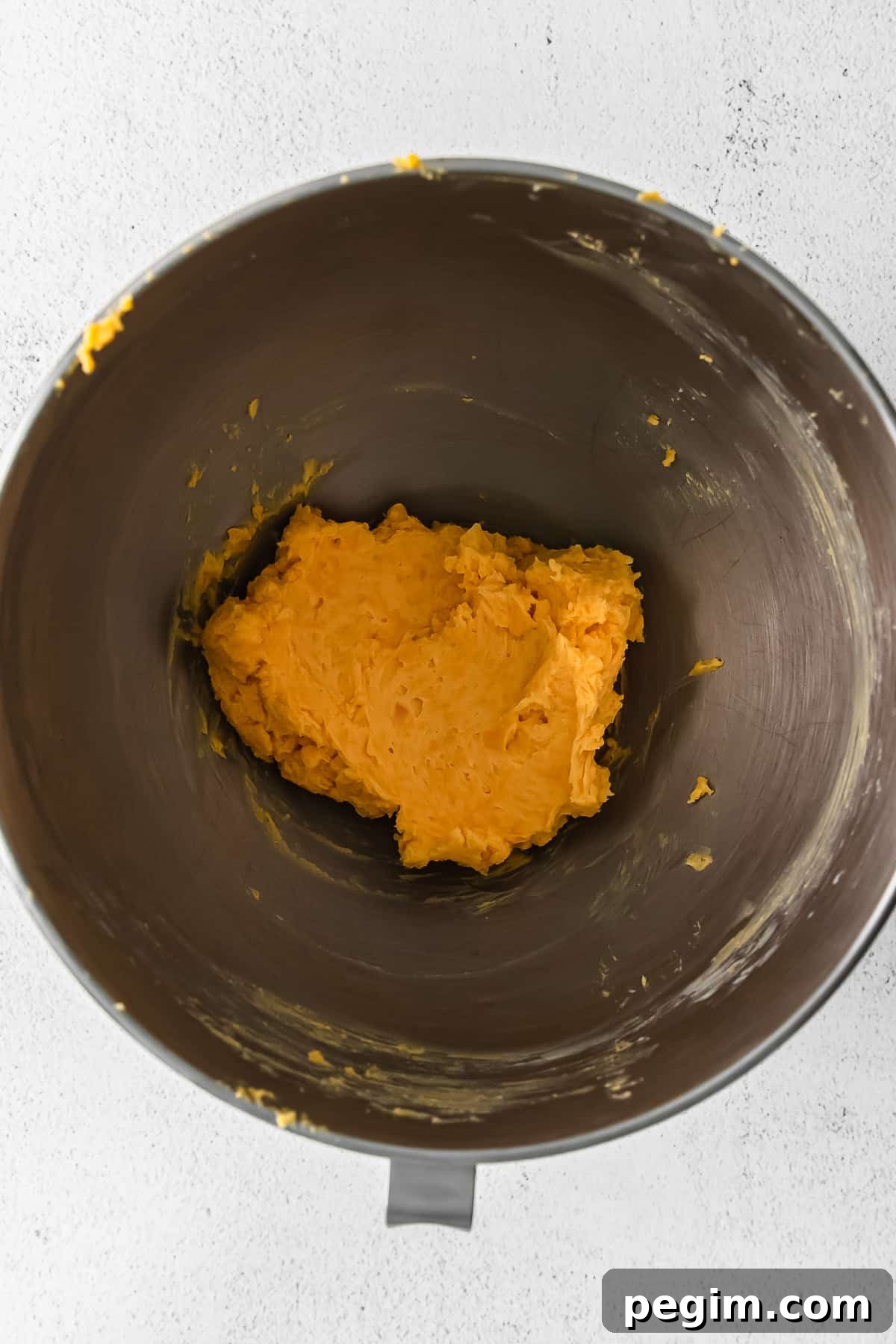 Dough in bowl.