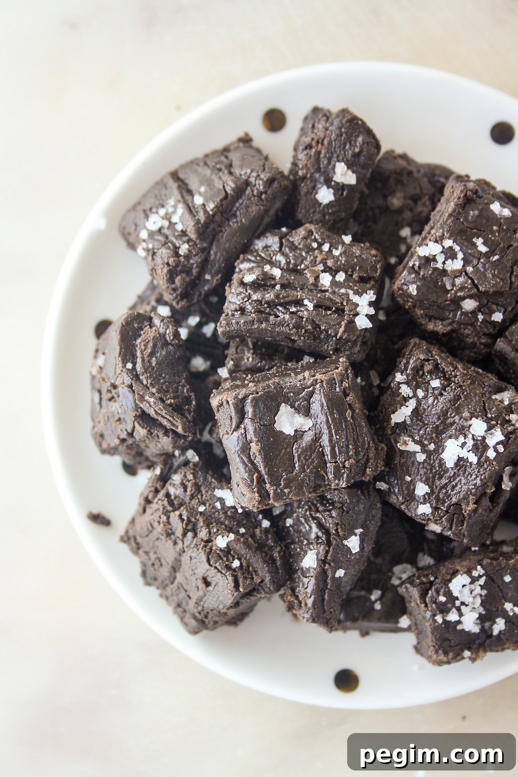 Homemade from-scratch fudge made with dark cocoa