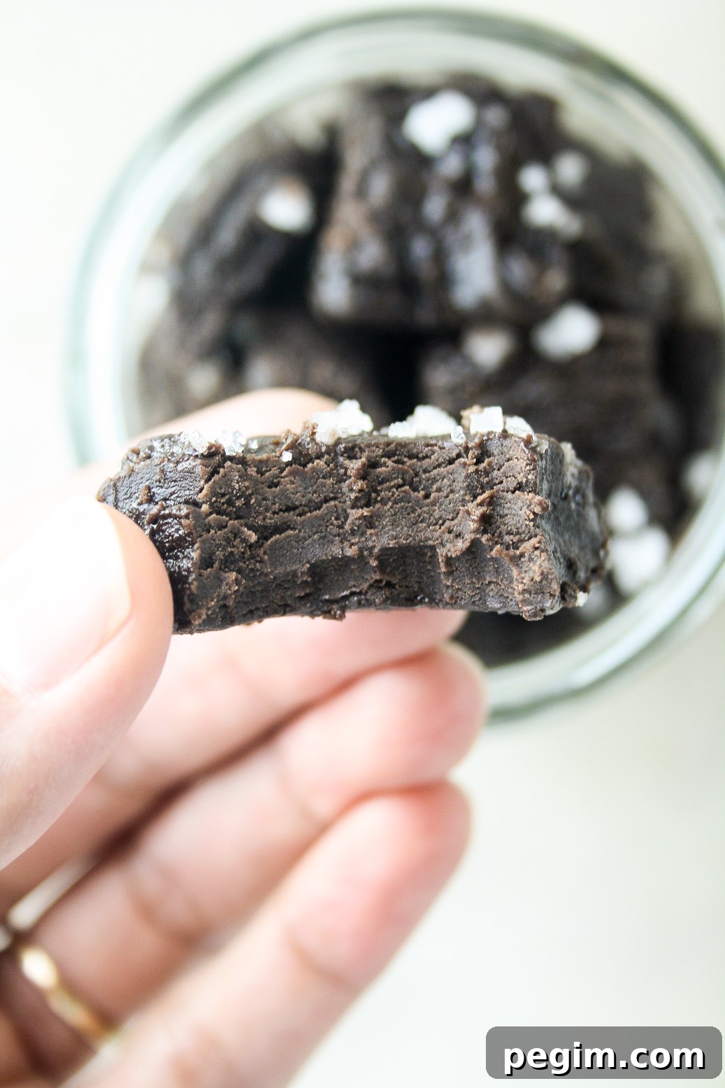 Homemade from-scratch fudge made with dark cocoa