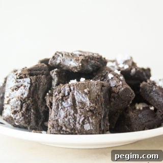 Homemade from-scratch fudge made with dark cocoa