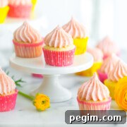 Mini Strawberry Lemon Cupcakes by Baking The Goods