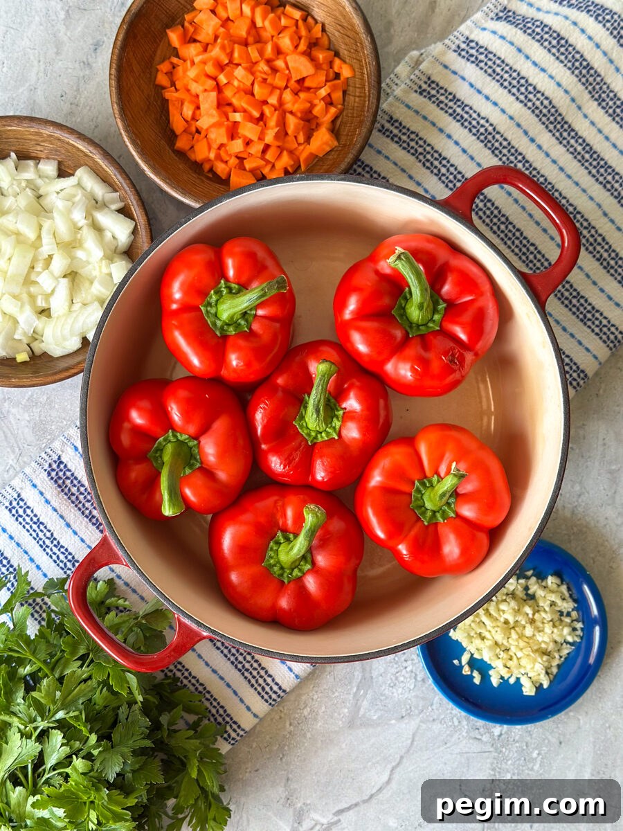 stuffed peppers no rice
