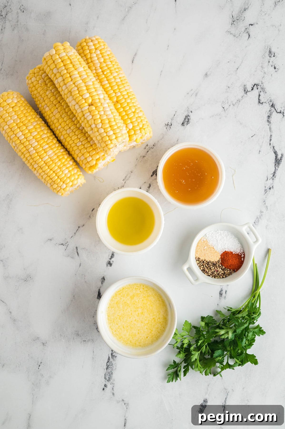 Crispy Air Fryer Corn on the Cob Recipe 3 ingredients needed to make air fryer corn on the cob