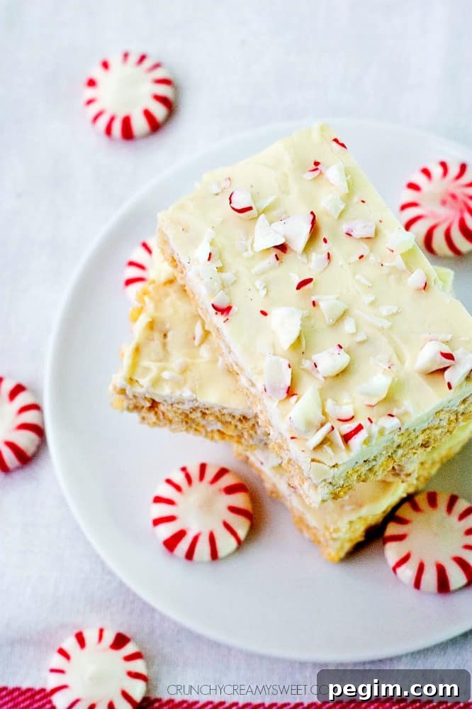 Peppermint White Chocolate Rice Krispies