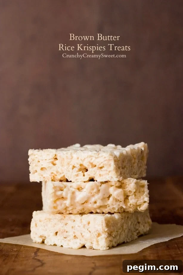 Brown Butter Rice Krispies Treats