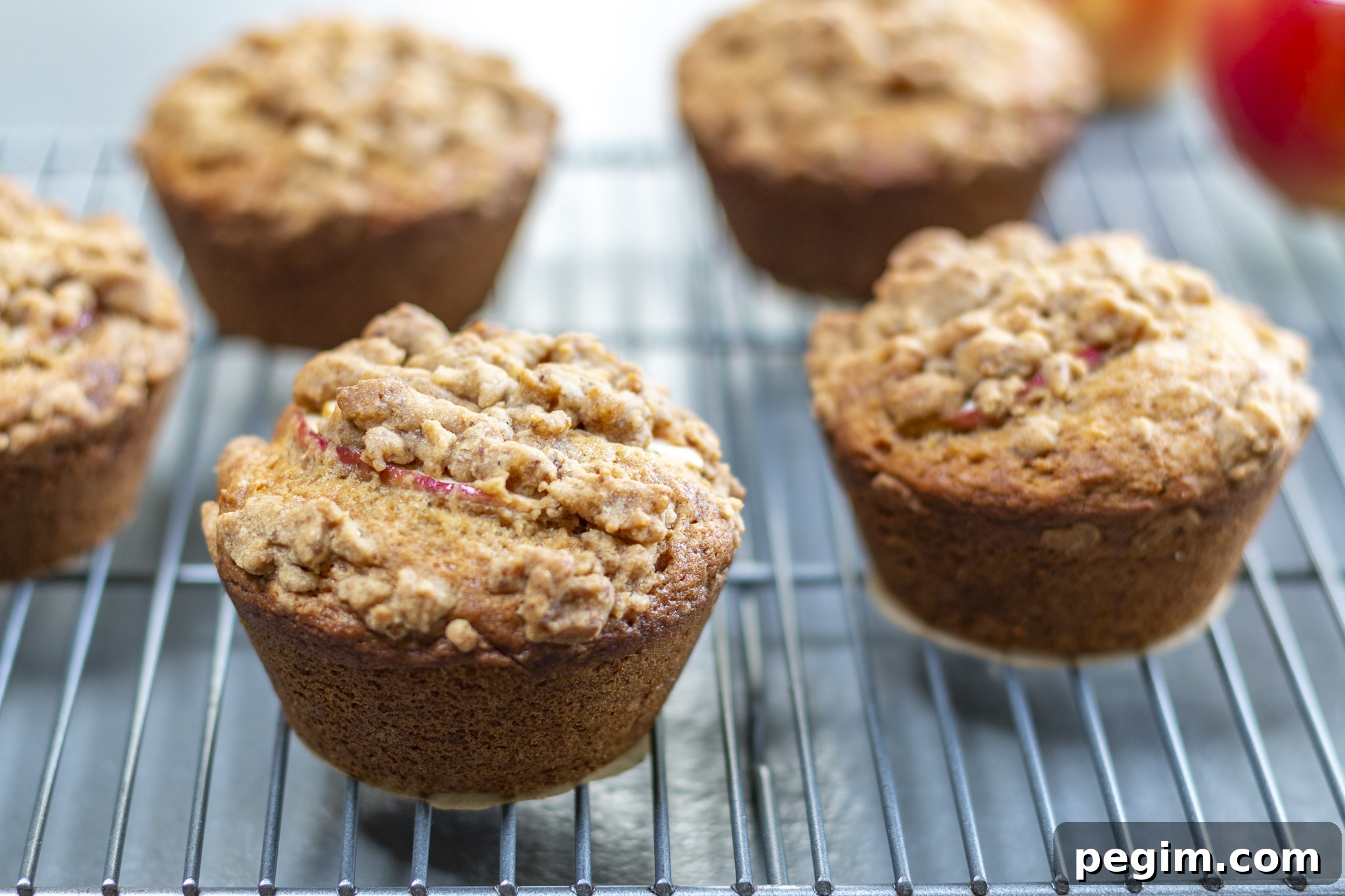 Five crumb cakes