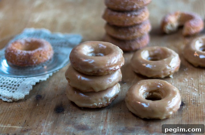 Baked applesauce donuts