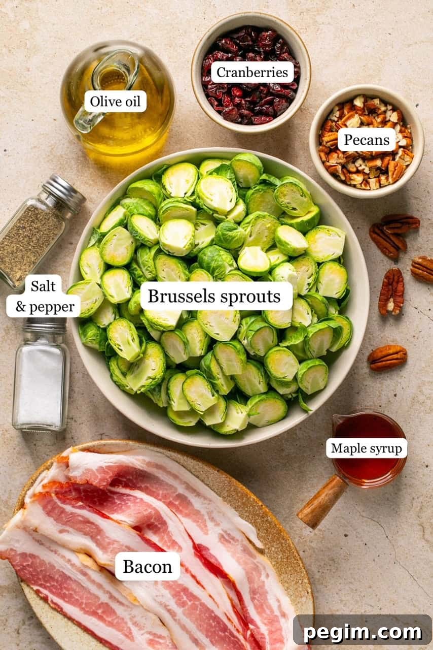 recipe ingredients in small bowls as labeled