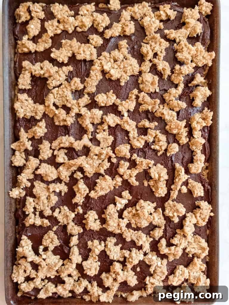 fudge cookie bars are ready to bake.