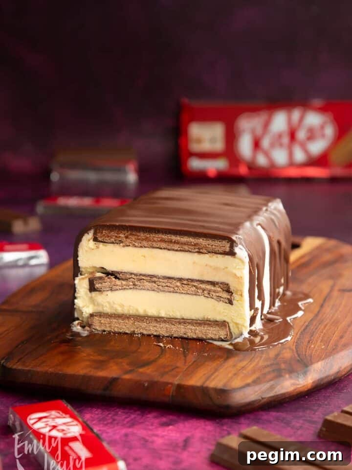 KitKat ice cream cake