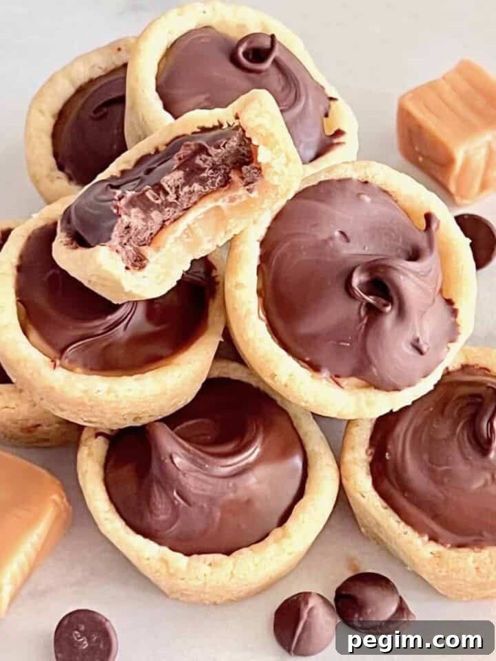 Twix cookie cups
