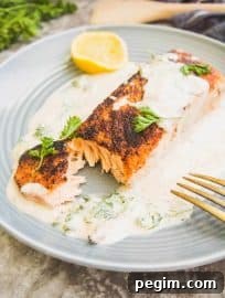 Salmon with Coconut Cream Sauce