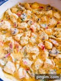 Creamy Dairy-free Bacon and Mushroom Chicken