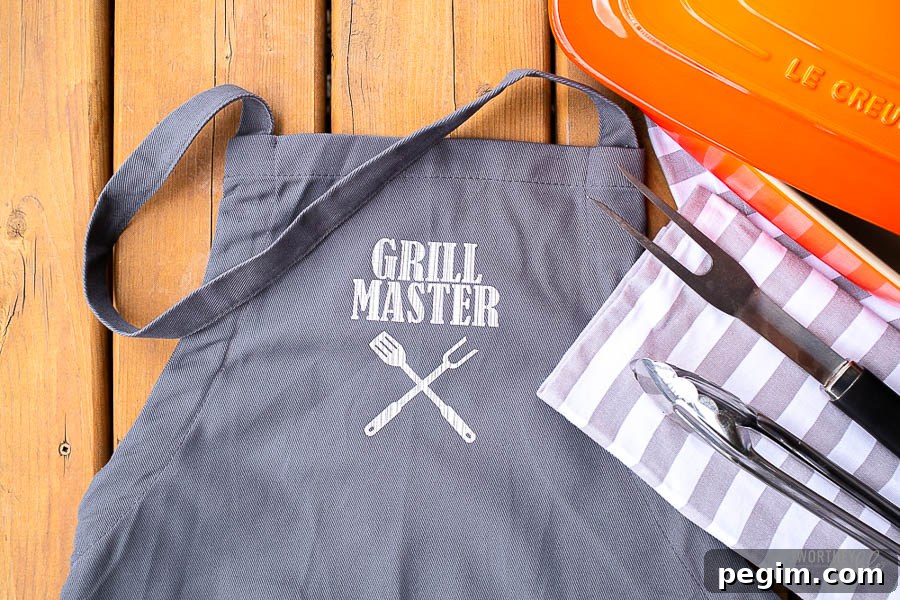 How to DIY Grill Master Apron Using A Cricut EasyPress With FREE SVG