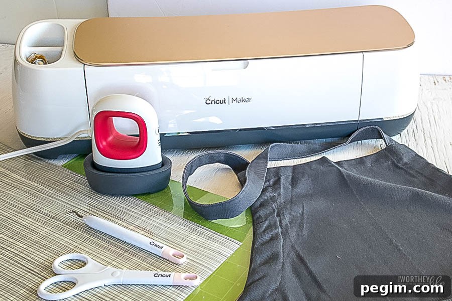 How to DIY Grill Master Apron Using A Cricut EasyPress With FREE SVG